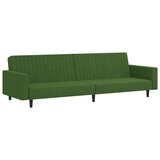 Maison Chic kavč - Sofa - Kanape dvosed z ležiščem temno zelen žamet, (21726842) Cene