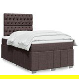 Maison Chic Box spring postelja - Vzmetna postelja z vzmetnico temno rjav 120x200 cm blago SL24290, (21890664) | Shoptok.si