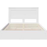  Krevet s od storage Bijelo 140 x 200 cm Konstruirano drvo | shoptok.hr