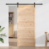  Vrata staje Prirodna 80 x 2,5 x 208 cm Masivna borovina | shoptok.hr