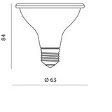  LED sijalica za uzgoj biljaka PLANTY E27/7W/230V 1200K crna | Eponuda.com