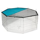  Ograda za pse sa zasenom, 8 delova, 57 x 56 cm | Eponuda.com