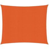 vidaXL Senčno jadro 160 g/m² oranžno 2x2 m HDPE Cene