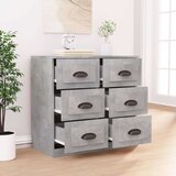  Komoda betonsko siva 70x35,5x67,5 cm inženirski les | Shoptok.si