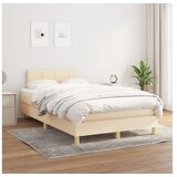  S oprugama i madracem krem 120 x 200 cm od tkanine | shoptok.hr