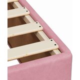  Boxspring krevet s madracem Ružičasta 140 x 190 cm Baršun | shoptok.hr