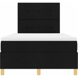  LED Box Spring Krevet s uzglavljem Crna 120 x 200 cm tkanina | shoptok.hr