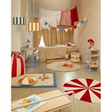 Kave Home Crveni/bijeli dječji tepih od mješavine pamuka ø100 cm Wirla – | shoptok.hr