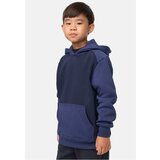 Urban Classics Kids boys' two-tone fake raglan midnight navy/navy hoodie/dark blue Cene'.'