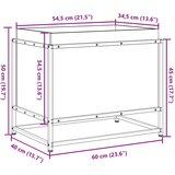  Vrtna sadilica voštano smeđe boje 60 x 40 x 50 cm od borovine | shoptok.hr