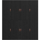  Okvir kreveta za pohranu Crni hrast 200x200 cm | shoptok.hr