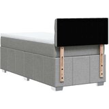 vidaXL Okvir kreveta s oprugama i madrac svjetlosivi 80x200cm tkanina | shoptok.hr