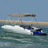 vidaXL bimini tenda s 4 loki in stranicami 243x(230-244)x137 cm | Shoptok.si