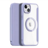 Dux ducis Skin X Pro – MagSafe združljiv ovitek na preklop za Apple iPhone 15 Plus, vijoličen | Shoptok.si