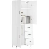  Visoka komoda bijela 69 5x34x180 cm konstruirano drvo | shoptok.hr