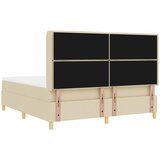  Krevet s opruga kutije s madracem Krema 180 x 200 cm tkanina | shoptok.hr