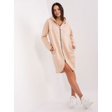 Fashion Hunters Beige basic long sweatshirt Tina RUE PARIS | shoptok.hr