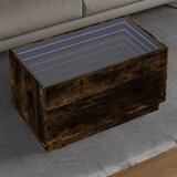 vidaXL Stolić s beskonačnim LED svjetlima boja hrasta 90x50x50 cm Cijene
