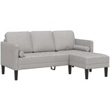 vidaXL Kutna sofa Siva boja oblaka Tkanina 173 x 131 x 67 cm Kutna sofa Cijene
