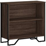 Furnova Knjižna omara rjavi hrast 80x31x74,5 cm inženirski les, (21932348) | Shoptok.si