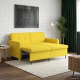  Krevet-sofa na razvlačenje Svijetlo žuta Tkanina | shoptok.hr