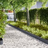 vidaXL Antracit Plastika 100 x 0.5 x 20 cm Robovi vrta Pravokotni Cene