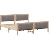  Okvir kreveta Smeđa i taupe 180 x 200 cm Masivna borovina | shoptok.hr
