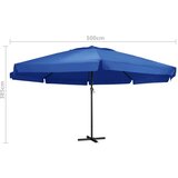  Vrtni suncobran s aluminijskom šipkom 500 cm azurno plavi | shoptok.hr
