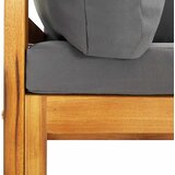  2-dijelna garnitura s jastucima od masivnog bagremovog drva | shoptok.hr