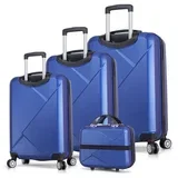 set kofera 1338, 4 dijela, plavi