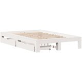 vidaXL Okvir kreveta bez madraca bijeli 120 x 200 cm masivna borovina | shoptok.hr