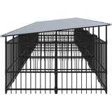  Vanjski kavez za pse s krovom čelični 18,77 m² | shoptok.hr