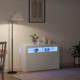  Kreveta S LED lampica Bijelo 116 x 30 x 75 cm Konstruirano drvo | shoptok.hr