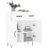  Komoda sjajna bijela 69,5x34x90 cm od konstruiranog drva | shoptok.hr