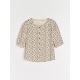 Sinsay Pamučna bluza s gumbima | shoptok.hr
