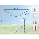 Leifheit Vrtna sušilica za rublje u srebrnoj boji 60 m Linomatic 600 Deluxe Cover – | shoptok.hr
