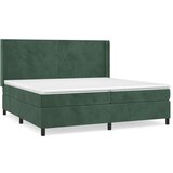  The Living Store Box spring postelja z vzmetnico temno zelena 200x200 cm žamet - Box Spring Postelja, (21488975) | Shoptok.si