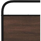 Metalni Kovinski posteljni okvir brez vzmetnice rjavi hrast 150x200 cm, (21608079) | Shoptok.si