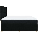  Krevet s oprugama i madracem crni 200x200 cm od tkanine | shoptok.hr