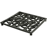 EXPORT HOUSE Podstavek za kozico List 20x20cm / kvadraten / črn / aluminij, (5000200351) | Shoptok.si