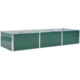 Vrtna sadilica od pocinčanog čelika 240 x 80 x 45 cm zelena | Eponuda.ba