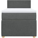 vidaXL Box spring postelja z vzmetnico temno siva 90x190 cm blago | Shoptok.si