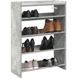  Stalak za cipele boja betona 60x25x81 cm konstruirano drvo | shoptok.hr