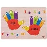 Tooky Toy Igračka drvene puzzle uklopi ruke 3+ TKG030 | Eponuda.ba