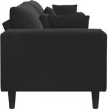 SOFA Crna 250 x 77 x 76 cm Baršun | shoptok.hr