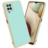 Cadorabo Ohišje, združljiv s Samsungom v sijajni metini zeleni barvi - Zlato - zaščitni pokrov iz fleksibilnega silikona TPU in z zaščito pred kamero, (20617361) | Shoptok.si