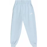 Nike Sportswear Hlače 'Club Fleece' svetlo modra / bela
