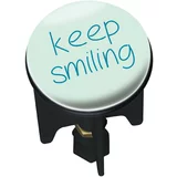 Wenko dekorativni čep za umivaonik (keep smiling, promjer: 3,9 cm)