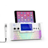 Auna DiscoFever LED Bluetooth Karaoke sistem, bele barve, 7&quot; TFT-Zaslon,CD USB cene