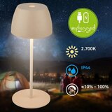 BRILONER LED prigušiva punjiva dodirna spoljašnja stona lampa MINI LED/2,5W/5V IP44 1800 mAh bež | Eponuda.com